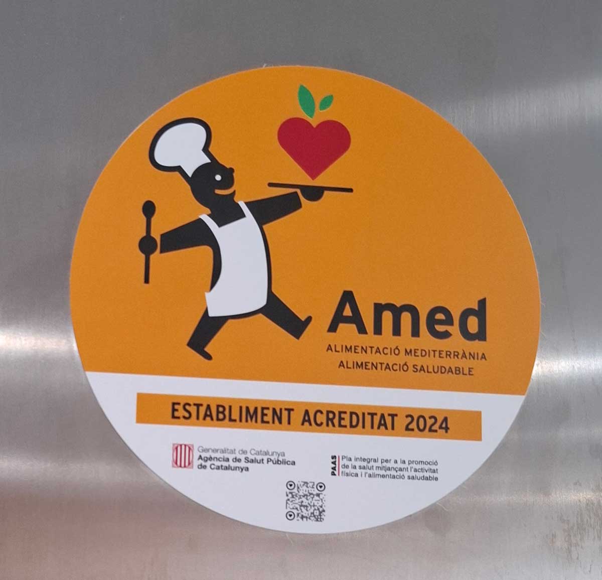 Acreditació AMED per promoure l'alimentació mediterrània